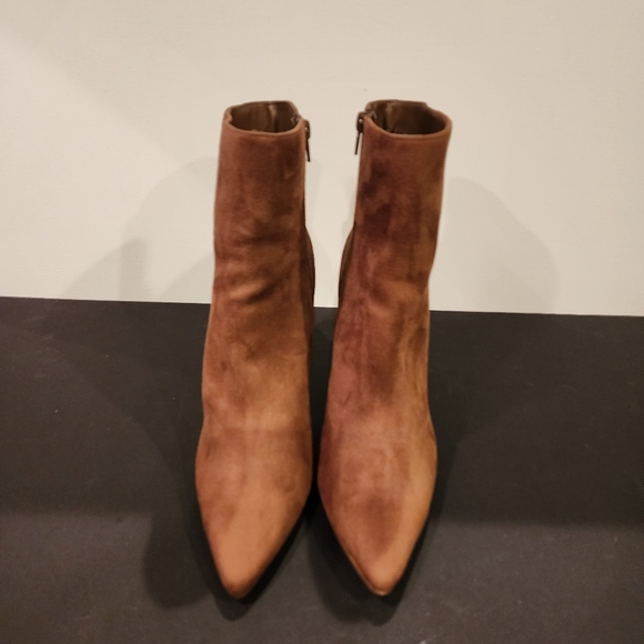 FOREVER 21 Brown Microsuede Stilletto booties SIZE 10M - Picture 6 of 12